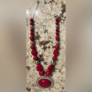 Red/Silver Necklace